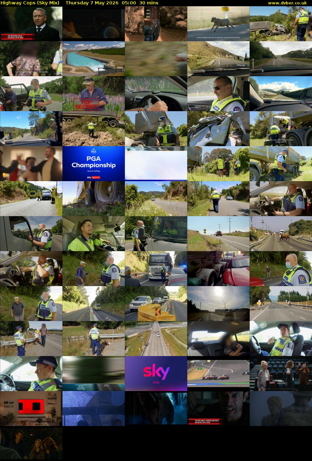 Highway Cops (Sky Mix) Thursday 7 May 2026 05:00 - 05:30