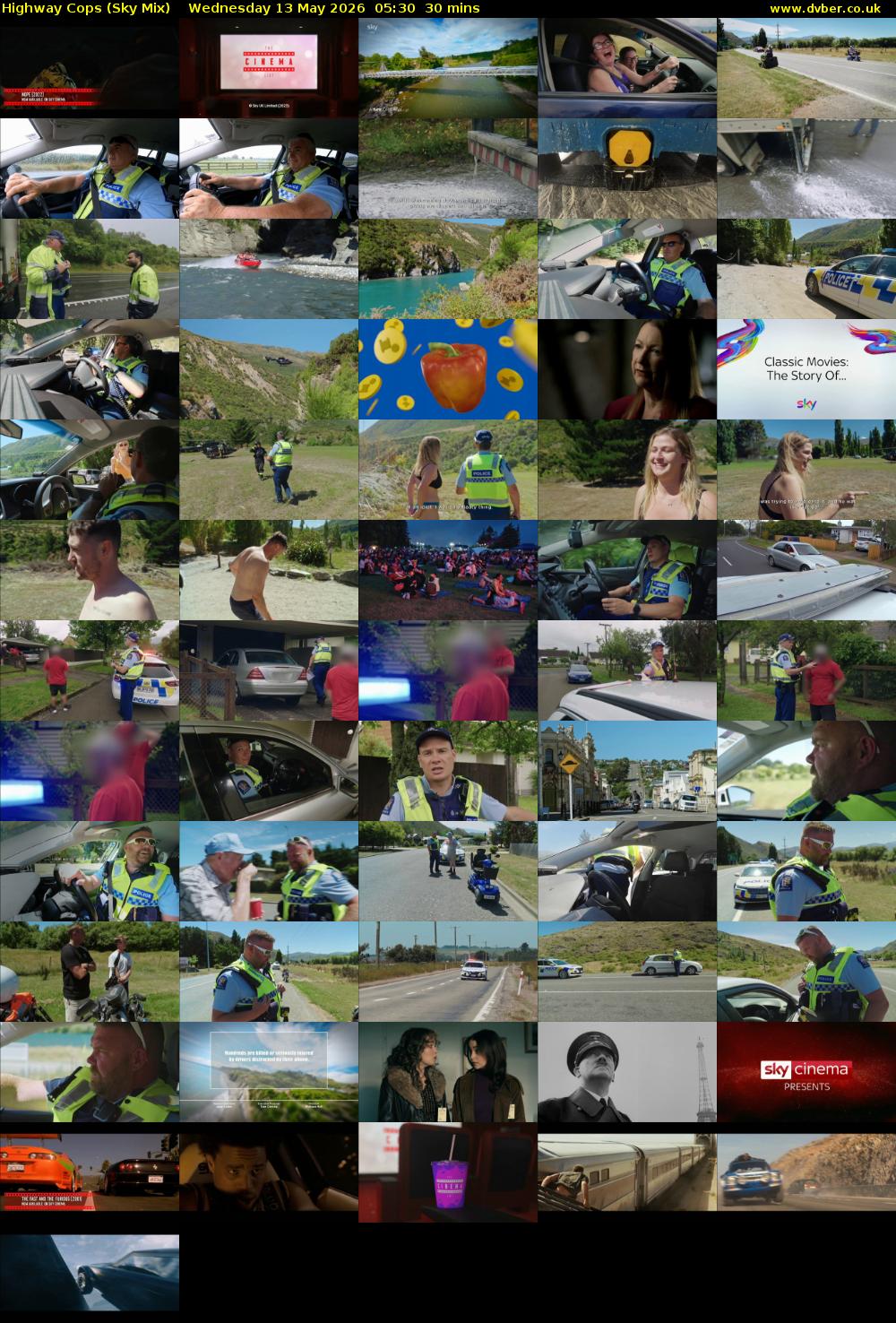 Highway Cops (Sky Mix) Wednesday 13 May 2026 05:30 - 06:00