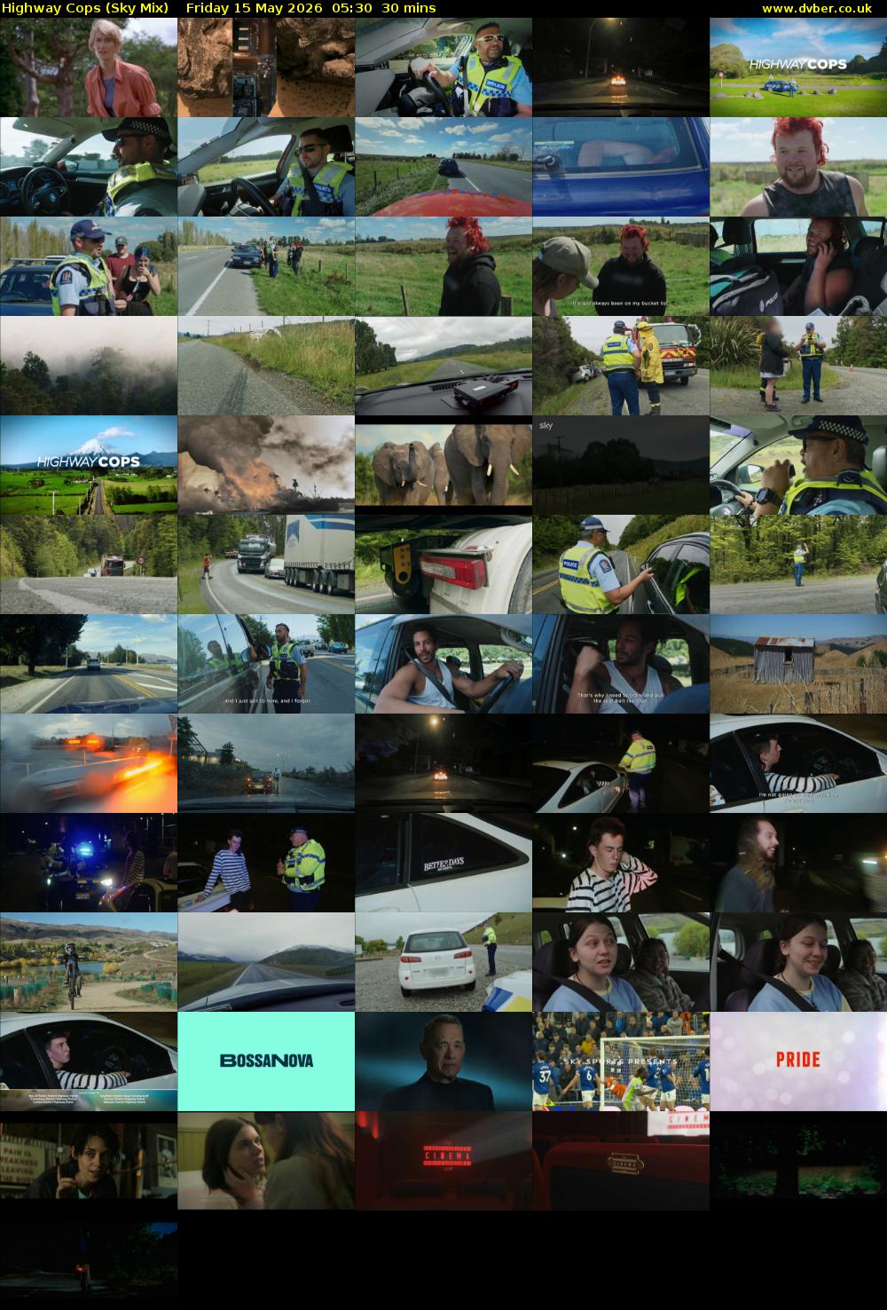 Highway Cops (Sky Mix) Friday 15 May 2026 05:30 - 06:00