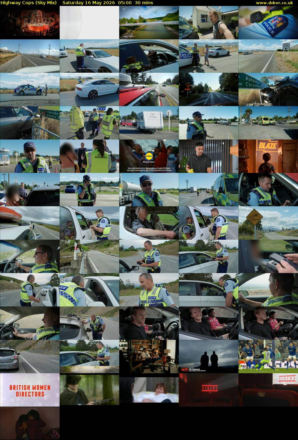 Highway Cops (Sky Mix) Saturday 16 May 2026 05:00 - 05:30
