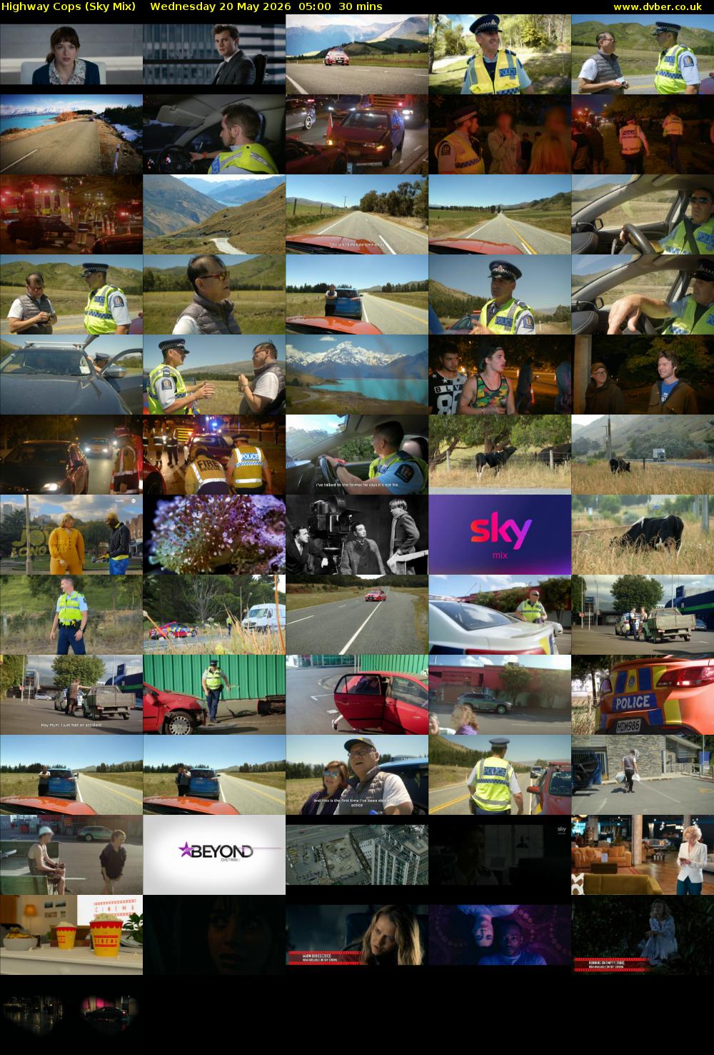 Highway Cops (Sky Mix) Wednesday 20 May 2026 05:00 - 05:30
