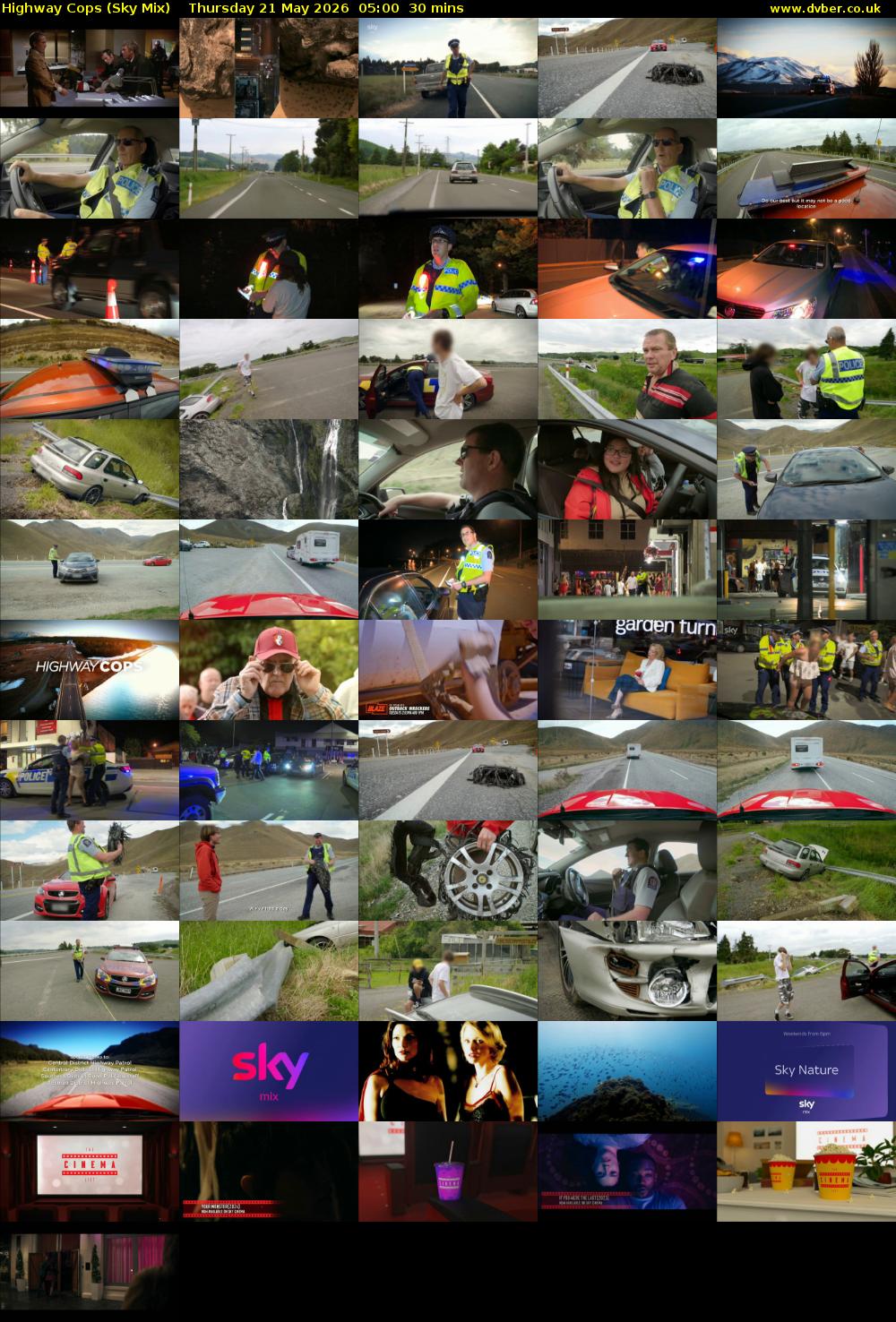 Highway Cops (Sky Mix) Thursday 21 May 2026 05:00 - 05:30