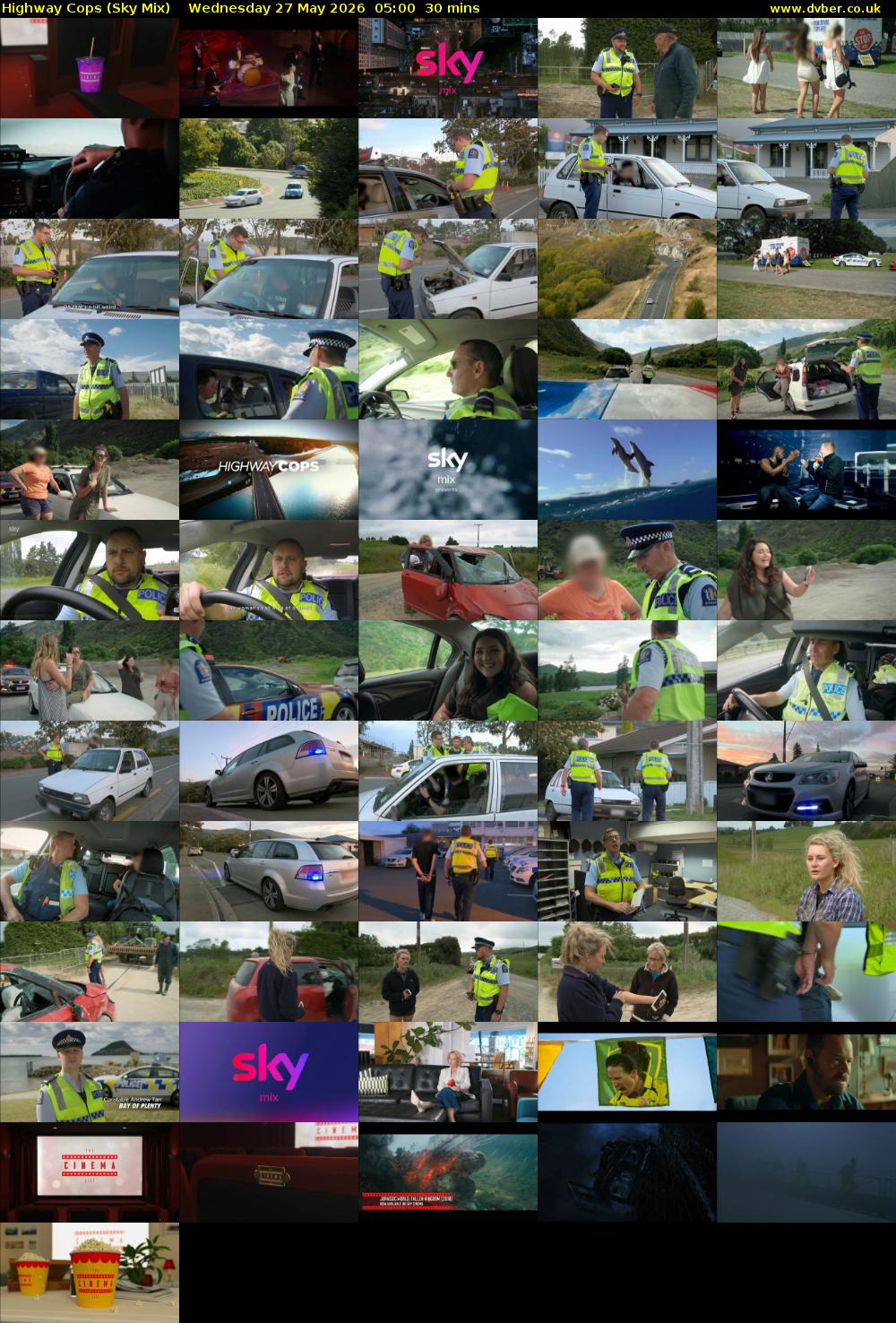 Highway Cops (Sky Mix) Wednesday 27 May 2026 05:00 - 05:30