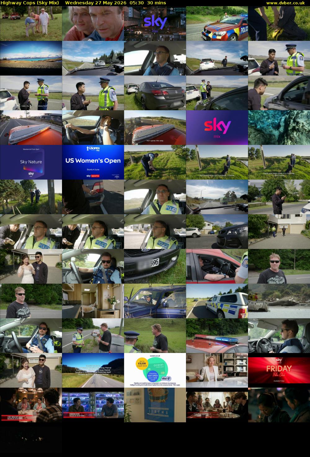 Highway Cops (Sky Mix) Wednesday 27 May 2026 05:30 - 06:00