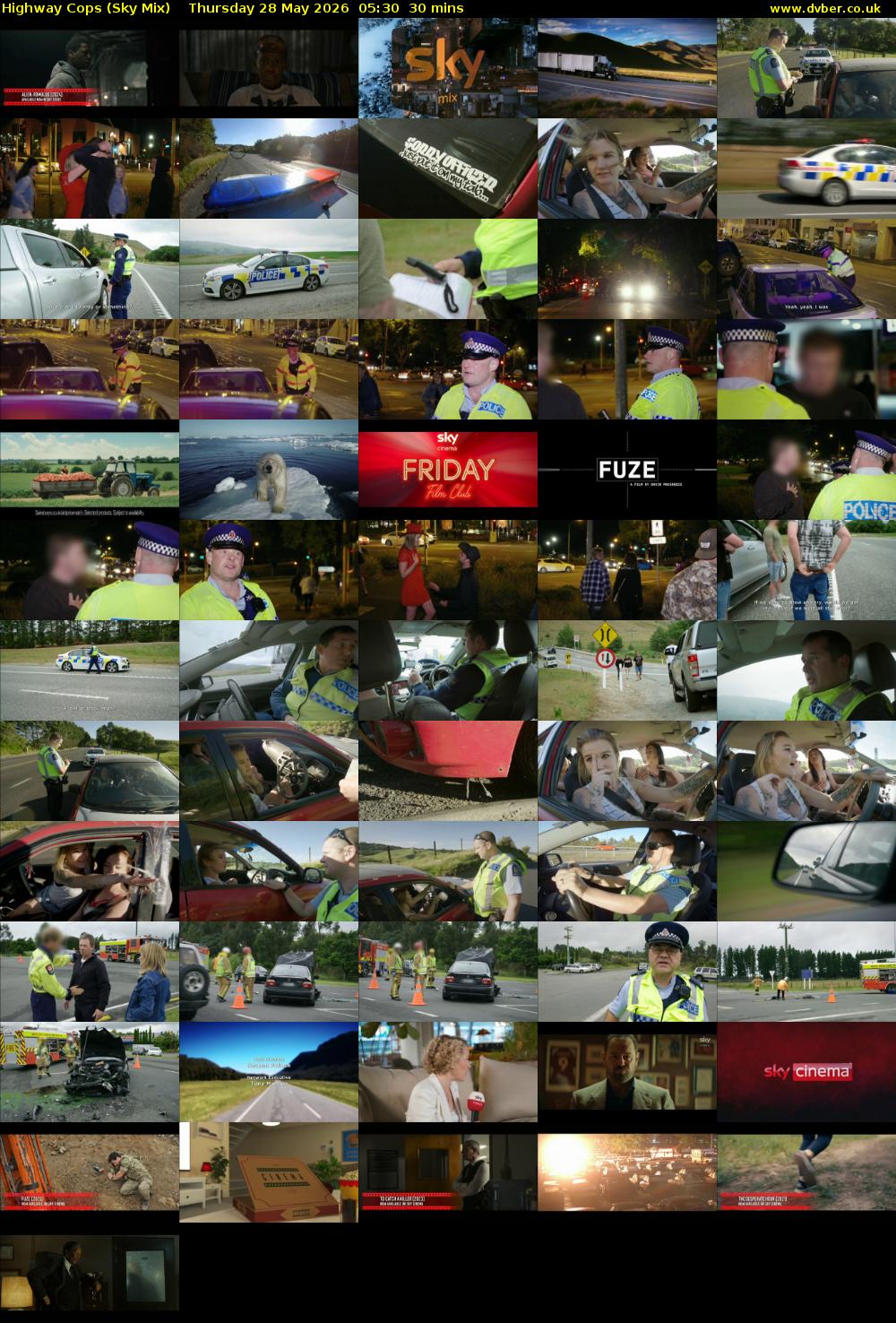 Highway Cops (Sky Mix) Thursday 28 May 2026 05:30 - 06:00