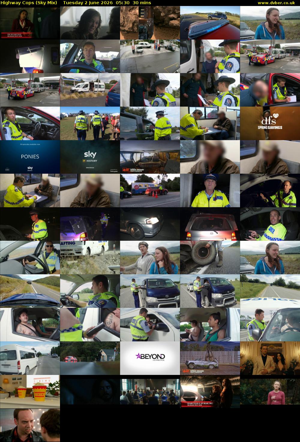 Highway Cops (Sky Mix) Tuesday 2 June 2026 05:30 - 06:00