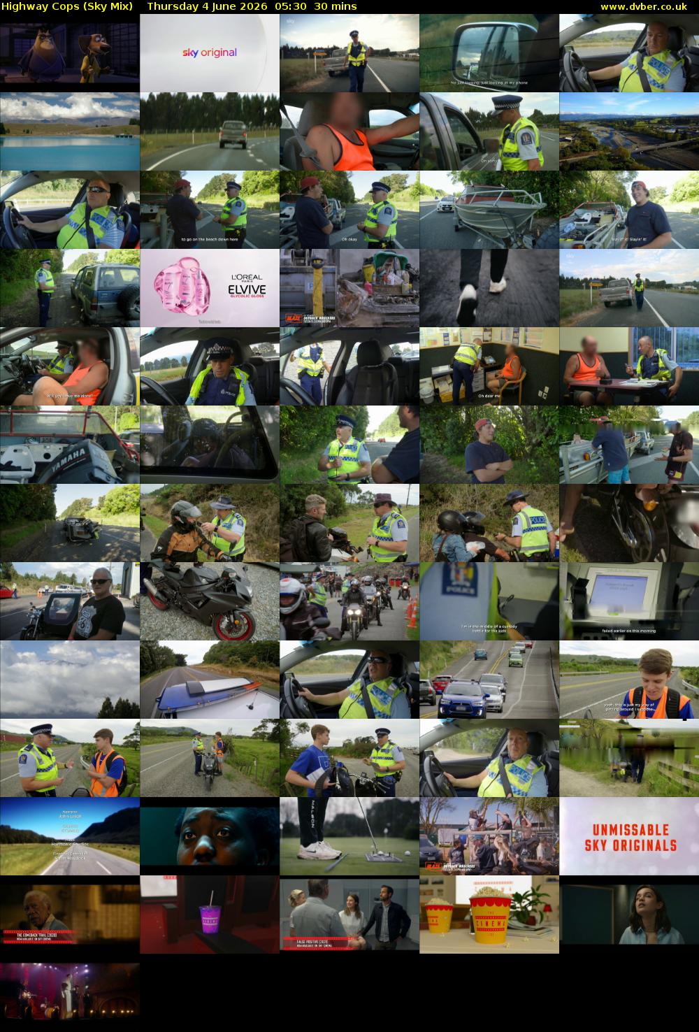 Highway Cops (Sky Mix) Thursday 4 June 2026 05:30 - 06:00