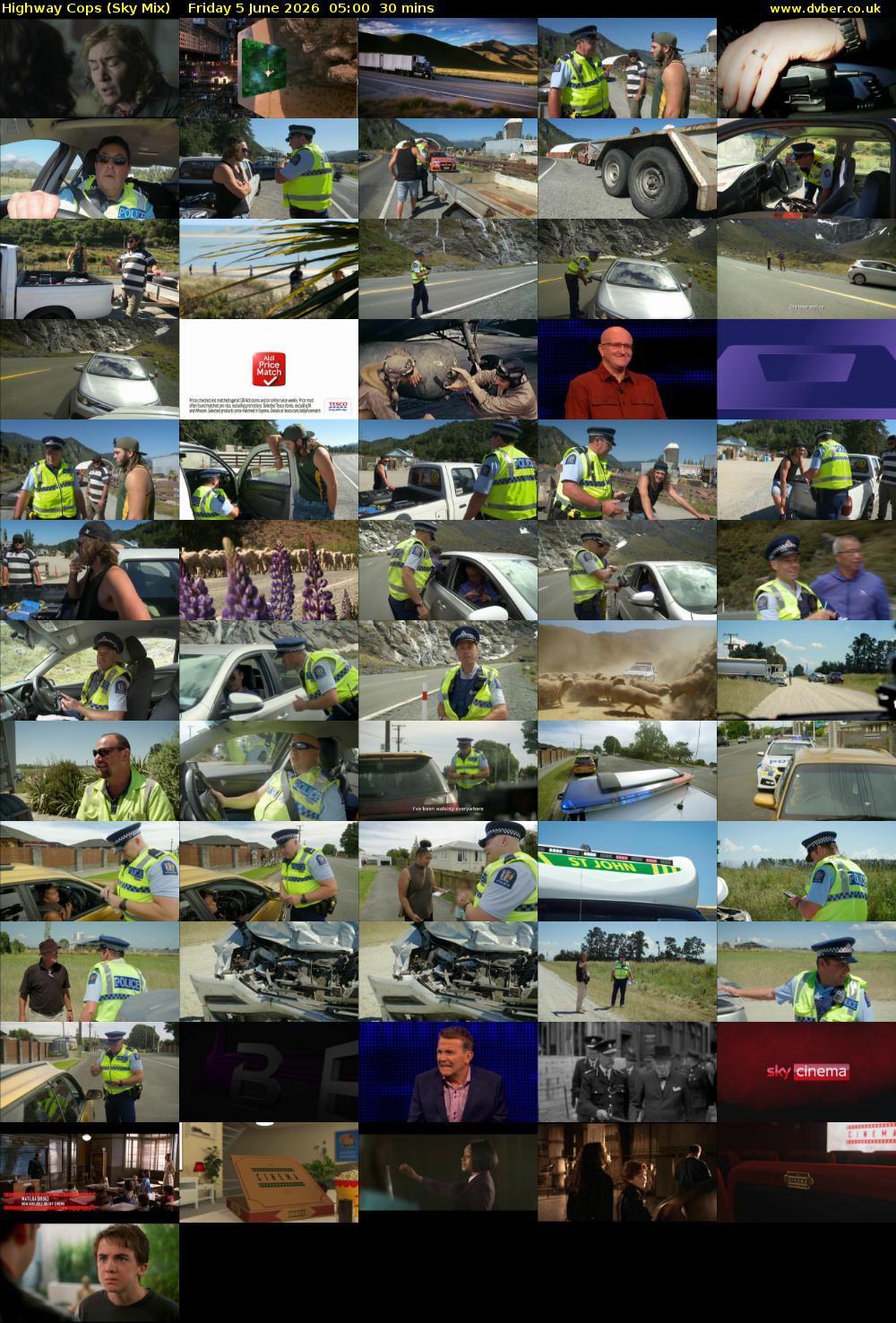 Highway Cops (Sky Mix) Friday 5 June 2026 05:00 - 05:30