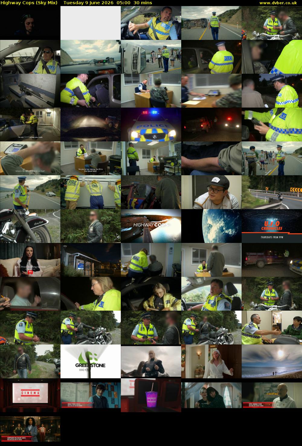 Highway Cops (Sky Mix) Tuesday 9 June 2026 05:00 - 05:30