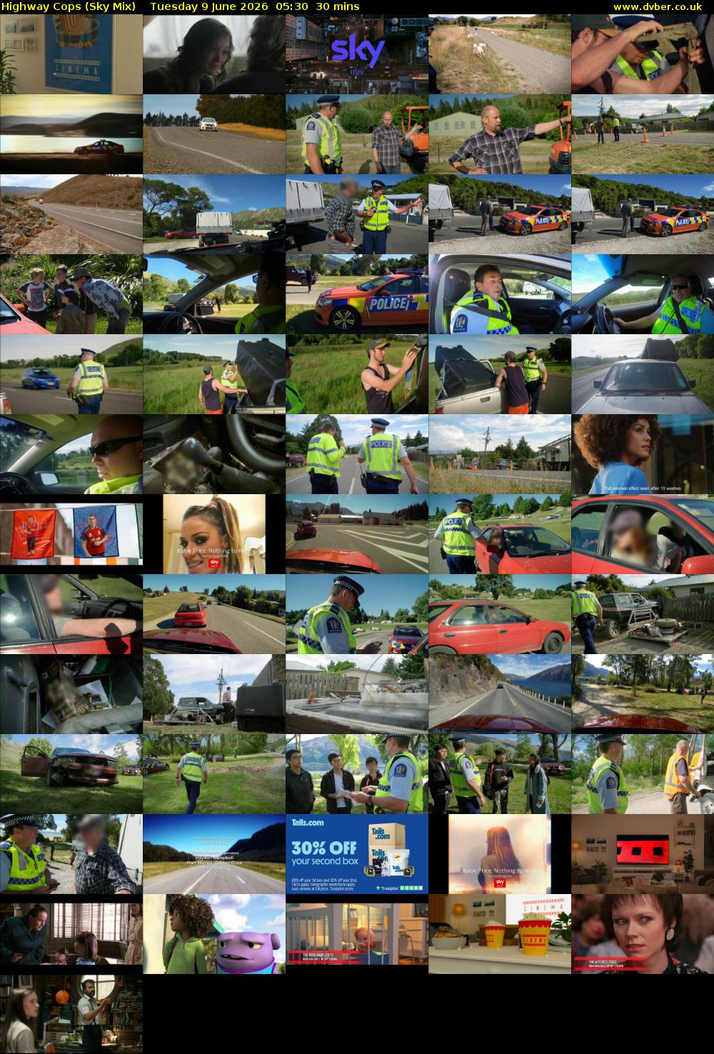 Highway Cops (Sky Mix) Tuesday 9 June 2026 05:30 - 06:00