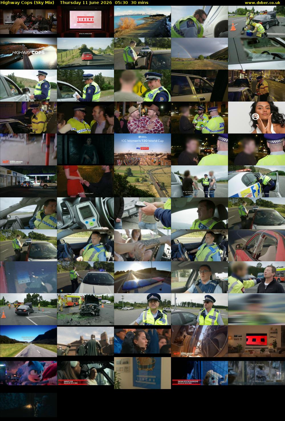 Highway Cops (Sky Mix) Thursday 11 June 2026 05:30 - 06:00