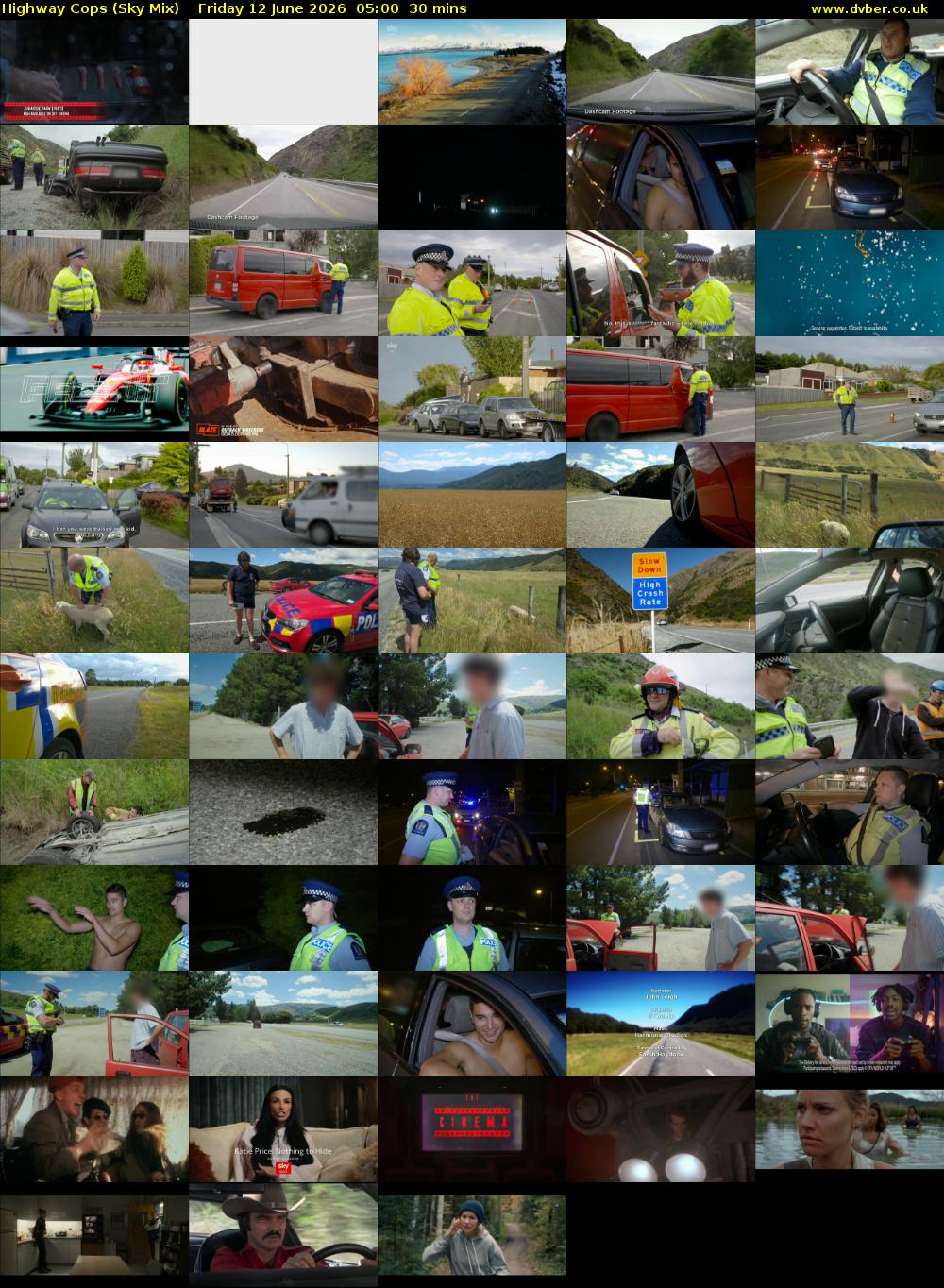 Highway Cops (Sky Mix) Friday 12 June 2026 05:00 - 05:30