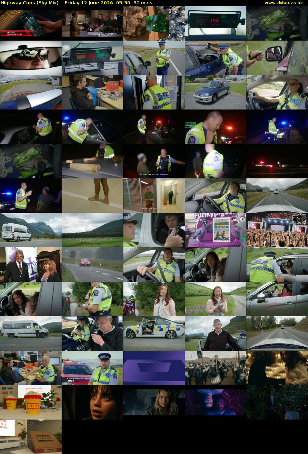 Highway Cops (Sky Mix) Friday 12 June 2026 05:30 - 06:00