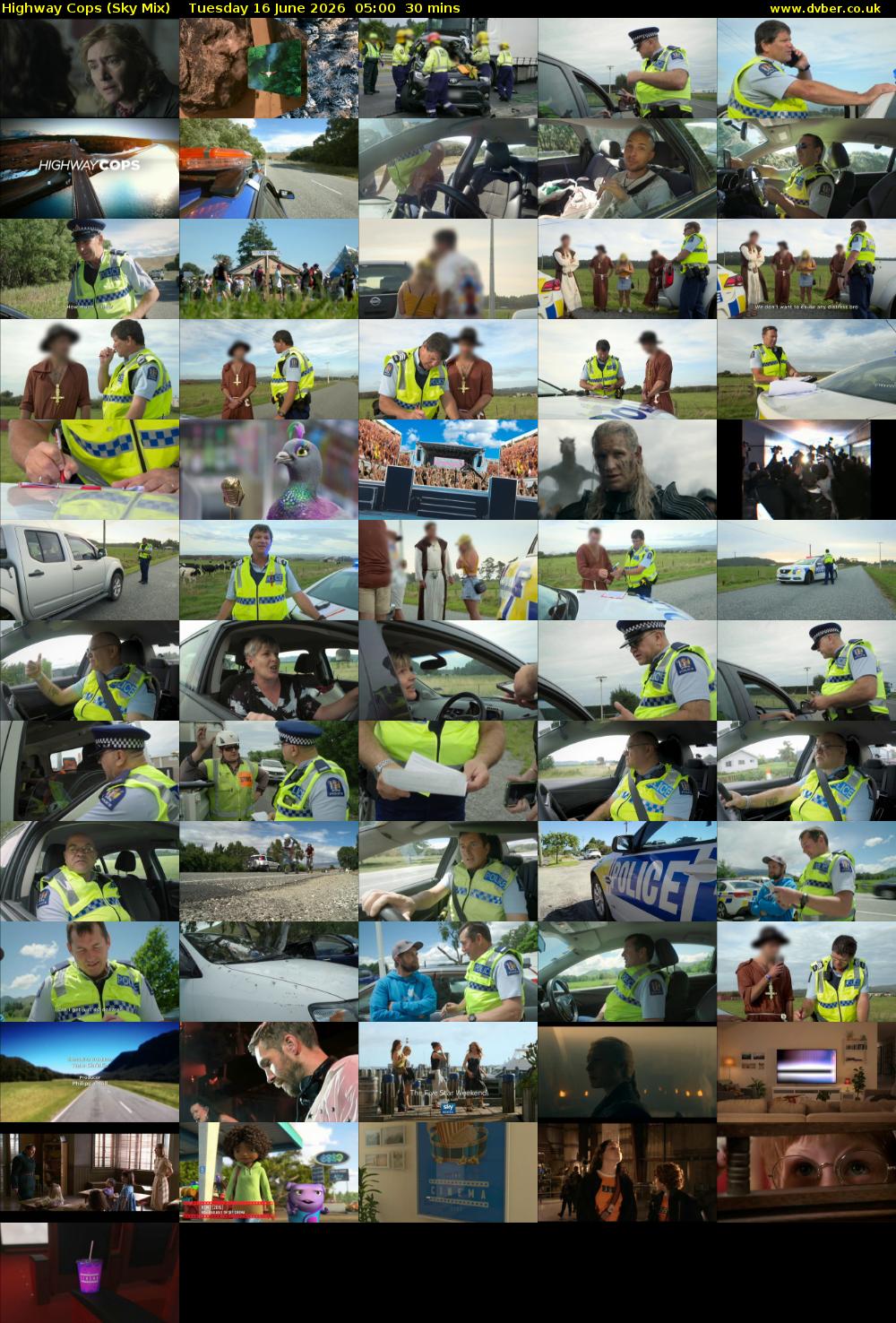 Highway Cops (Sky Mix) Tuesday 16 June 2026 05:00 - 05:30