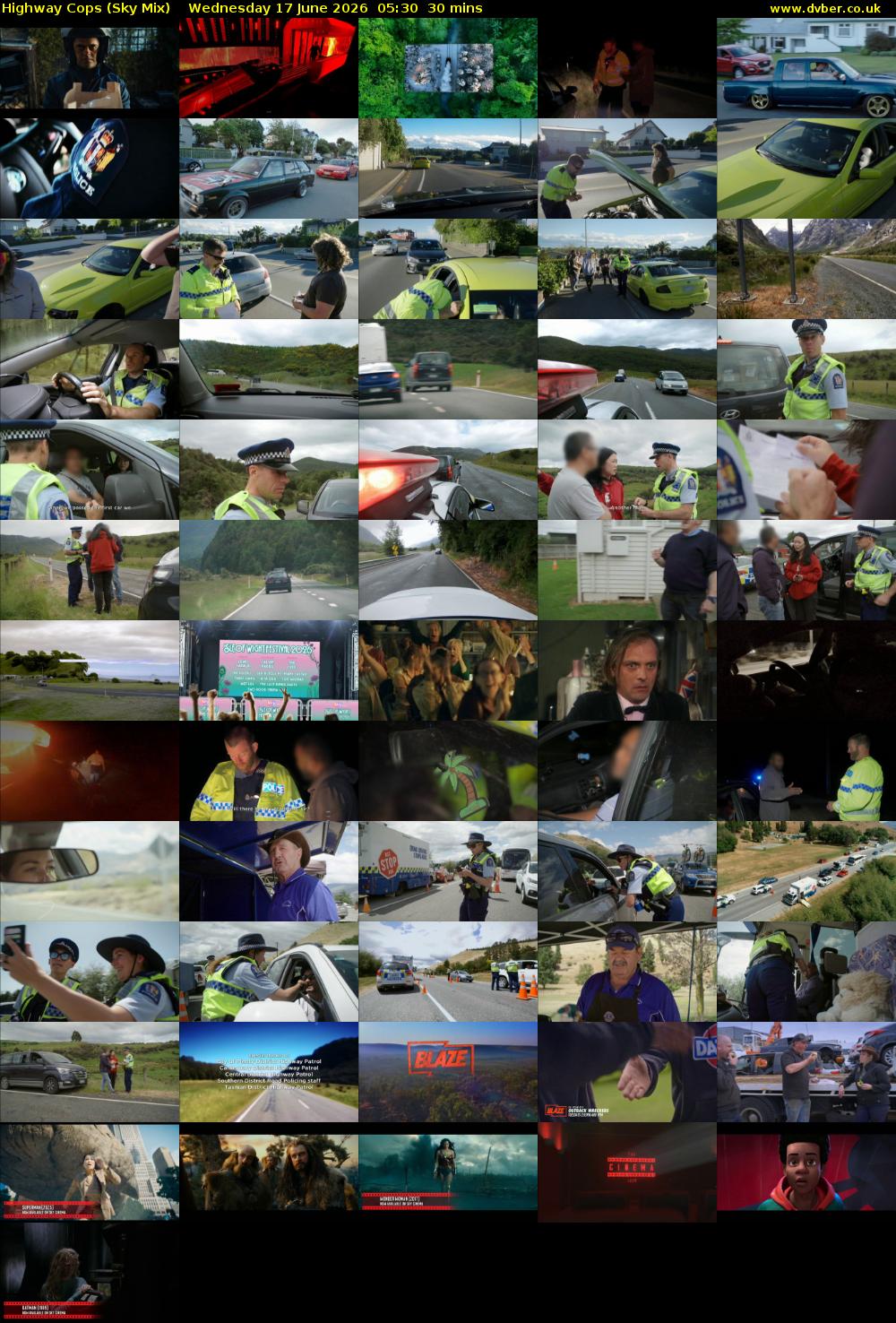 Highway Cops (Sky Mix) Wednesday 17 June 2026 05:30 - 06:00