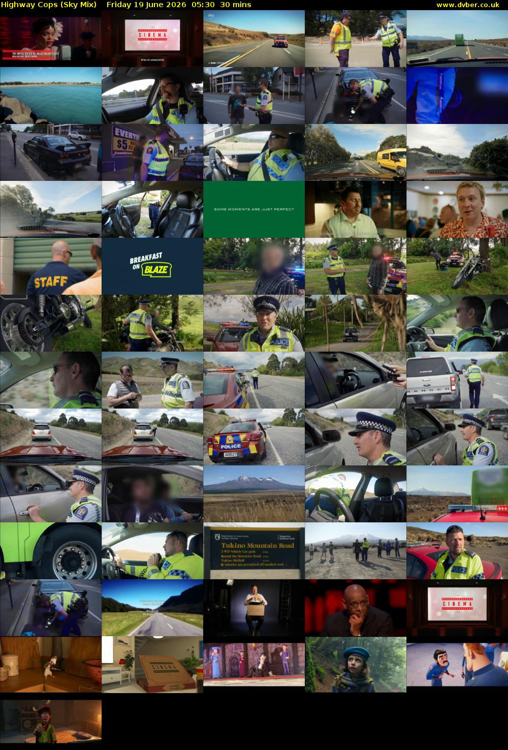 Highway Cops (Sky Mix) Friday 19 June 2026 05:30 - 06:00