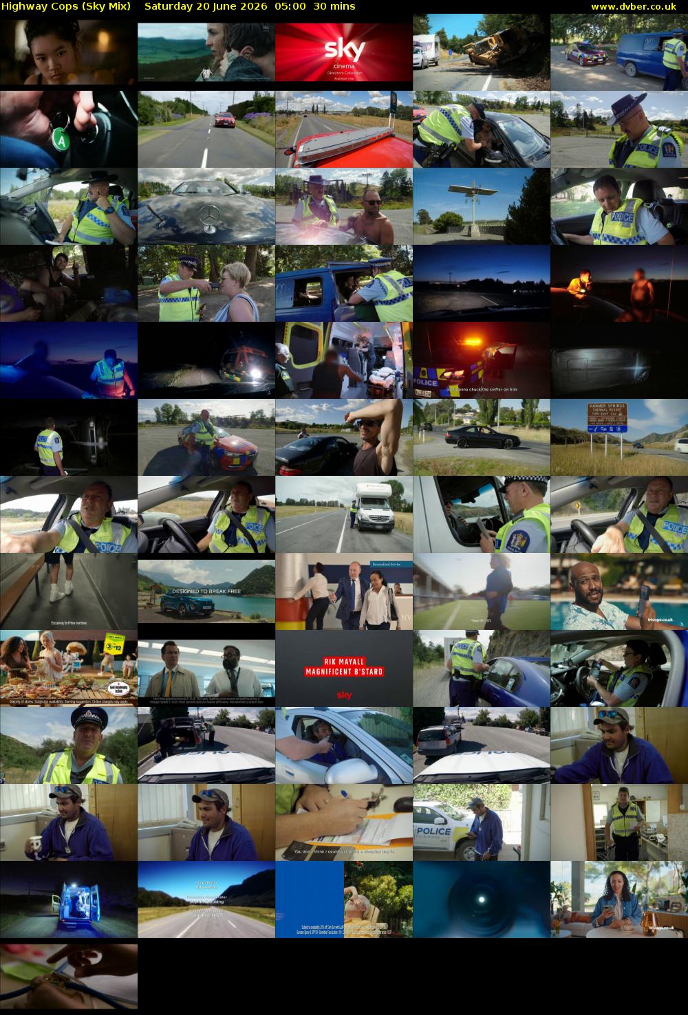 Highway Cops (Sky Mix) Saturday 20 June 2026 05:00 - 05:30