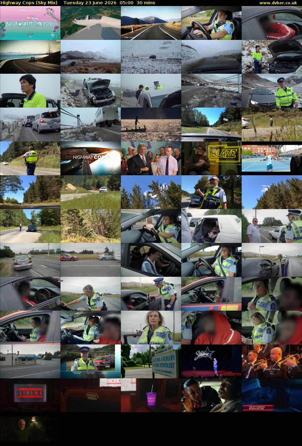 Highway Cops (Sky Mix) Tuesday 23 June 2026 05:00 - 05:30