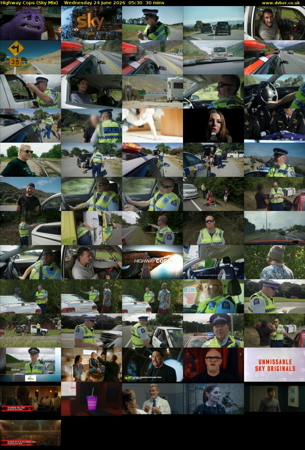Highway Cops (Sky Mix) Wednesday 24 June 2026 05:30 - 06:00