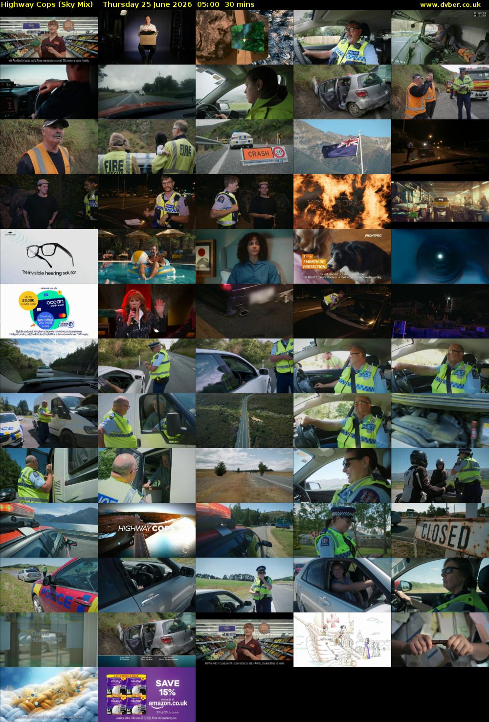 Highway Cops (Sky Mix) Thursday 25 June 2026 05:00 - 05:30