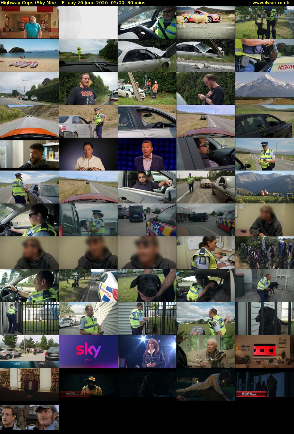 Highway Cops (Sky Mix) Friday 26 June 2026 05:00 - 05:30