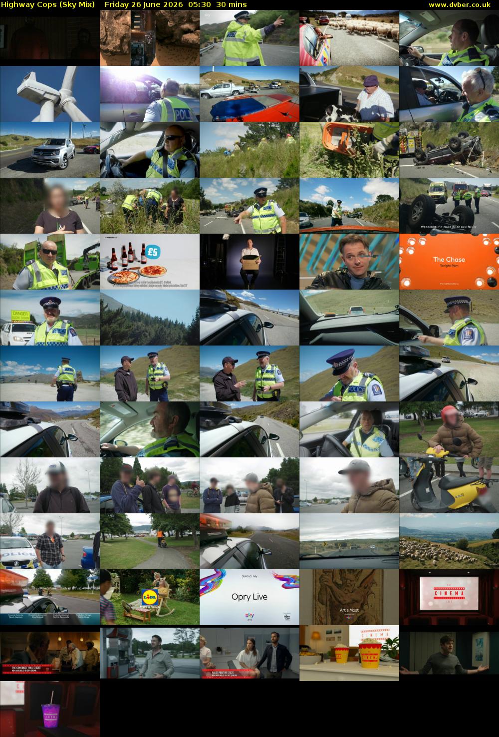 Highway Cops (Sky Mix) Friday 26 June 2026 05:30 - 06:00