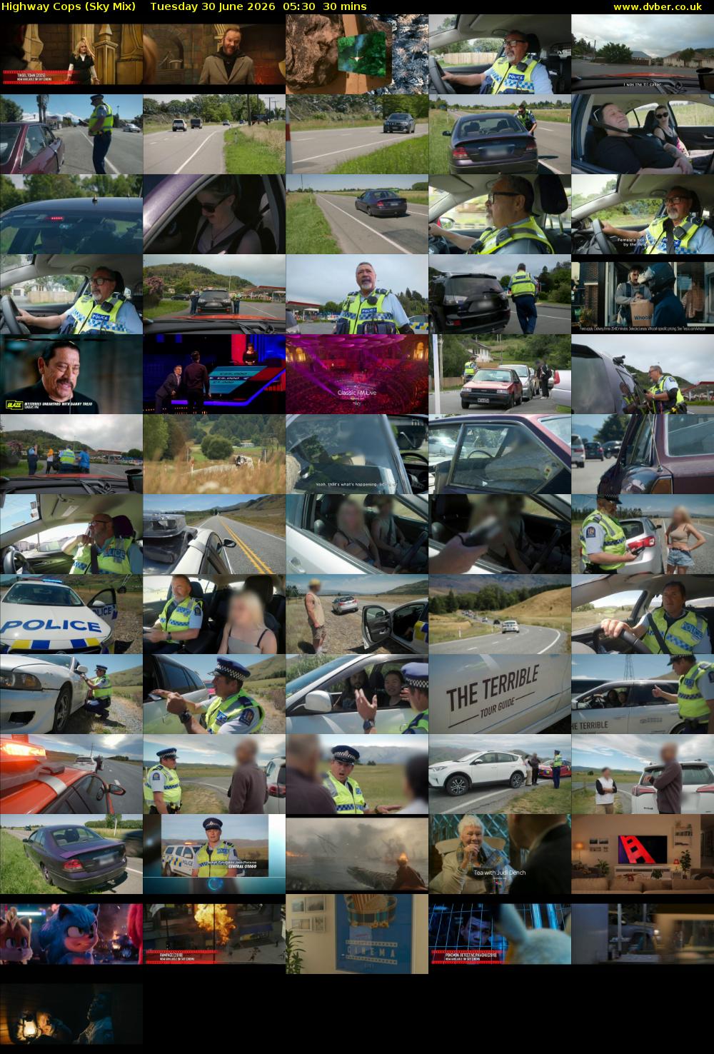 Highway Cops (Sky Mix) Tuesday 30 June 2026 05:30 - 06:00