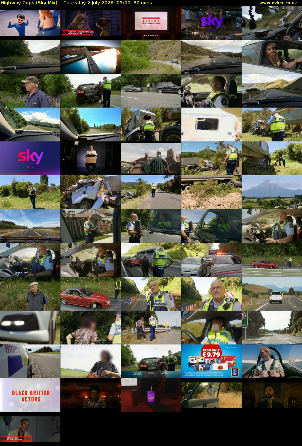 Highway Cops (Sky Mix) Thursday 2 July 2026 05:00 - 05:30