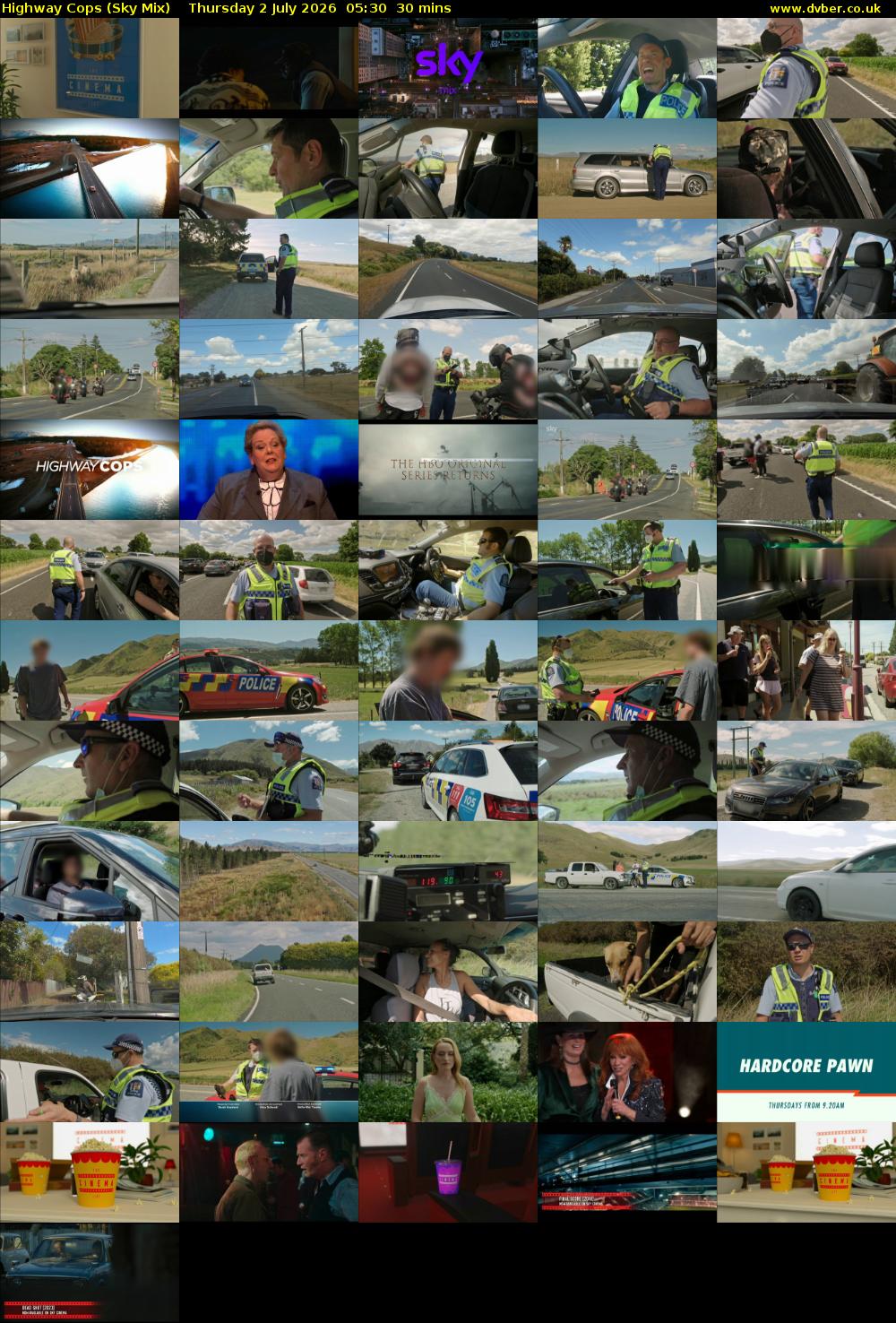 Highway Cops (Sky Mix) Thursday 2 July 2026 05:30 - 06:00
