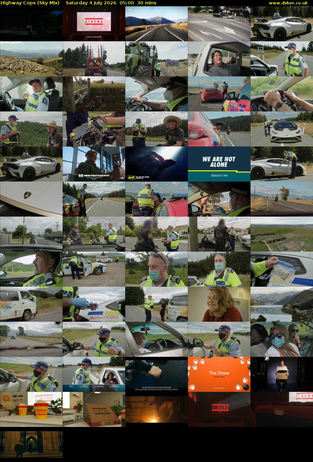 Highway Cops (Sky Mix) Saturday 4 July 2026 05:00 - 05:30