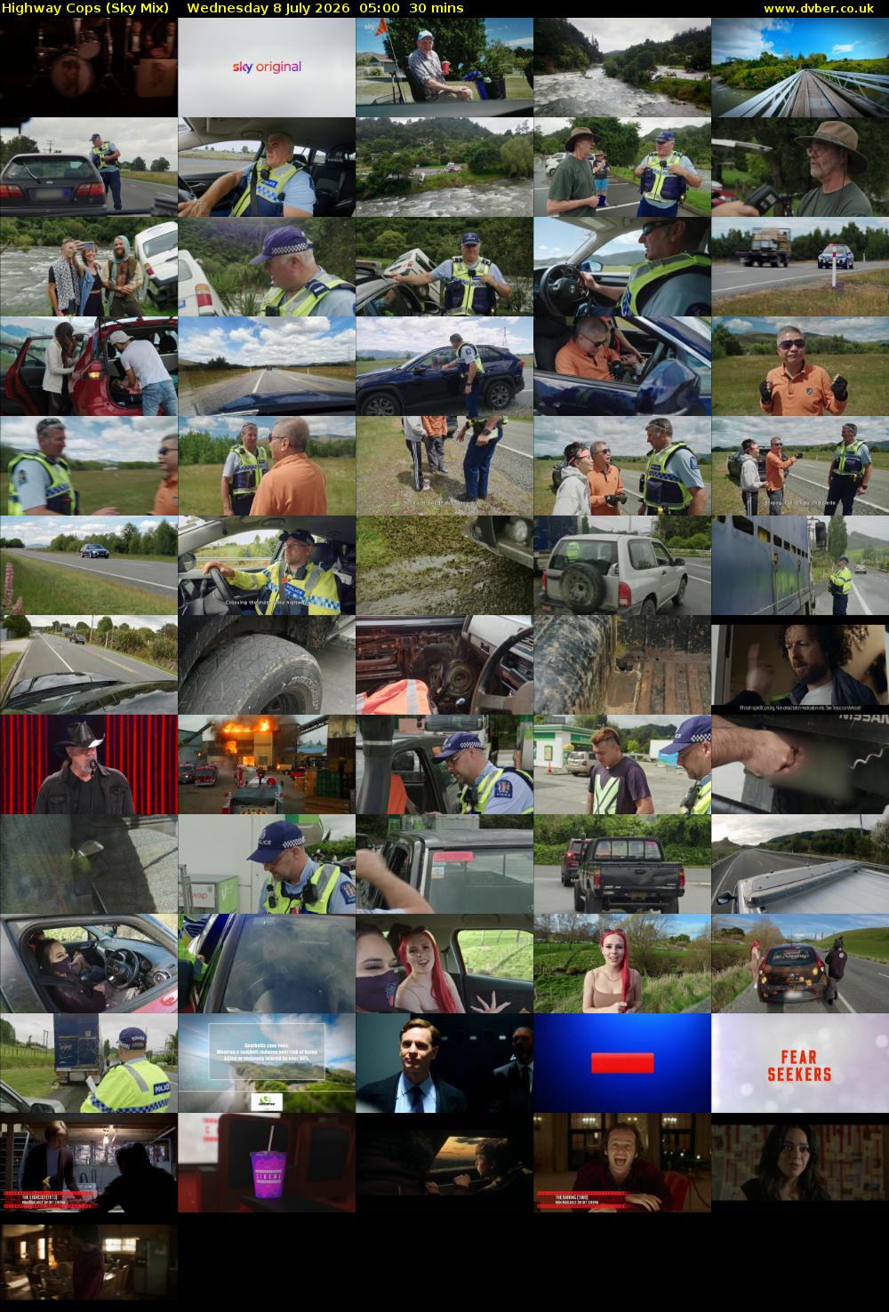 Highway Cops (Sky Mix) Wednesday 8 July 2026 05:00 - 05:30