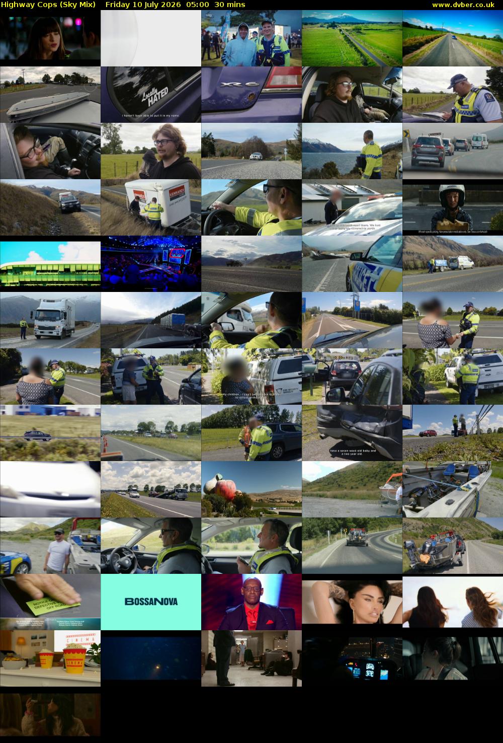 Highway Cops (Sky Mix) Friday 10 July 2026 05:00 - 05:30
