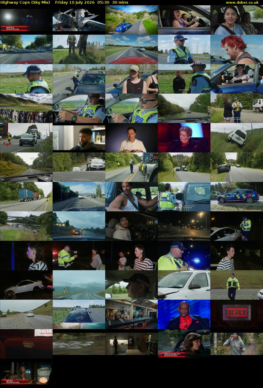 Highway Cops (Sky Mix) Friday 10 July 2026 05:30 - 06:00