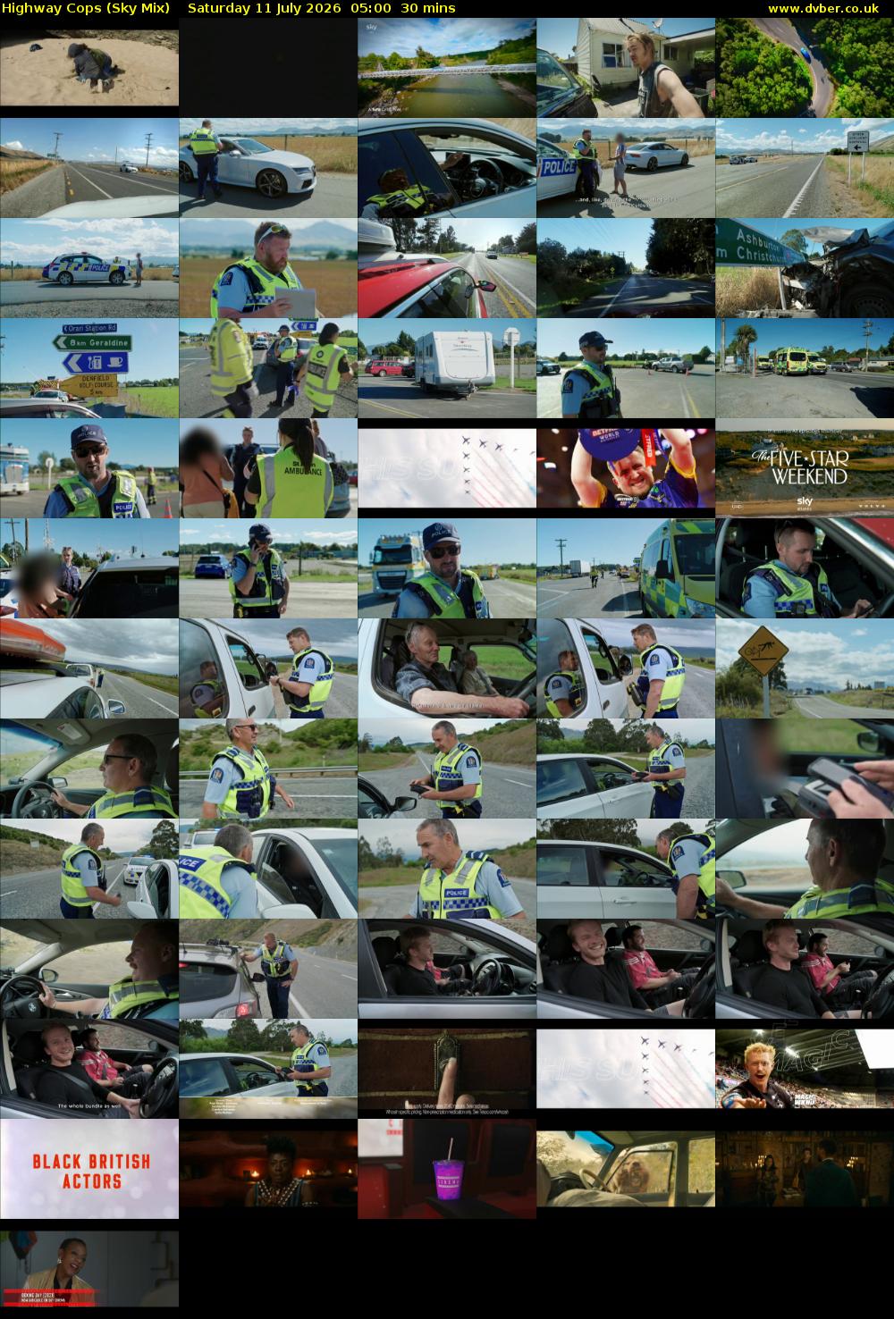 Highway Cops (Sky Mix) Saturday 11 July 2026 05:00 - 05:30