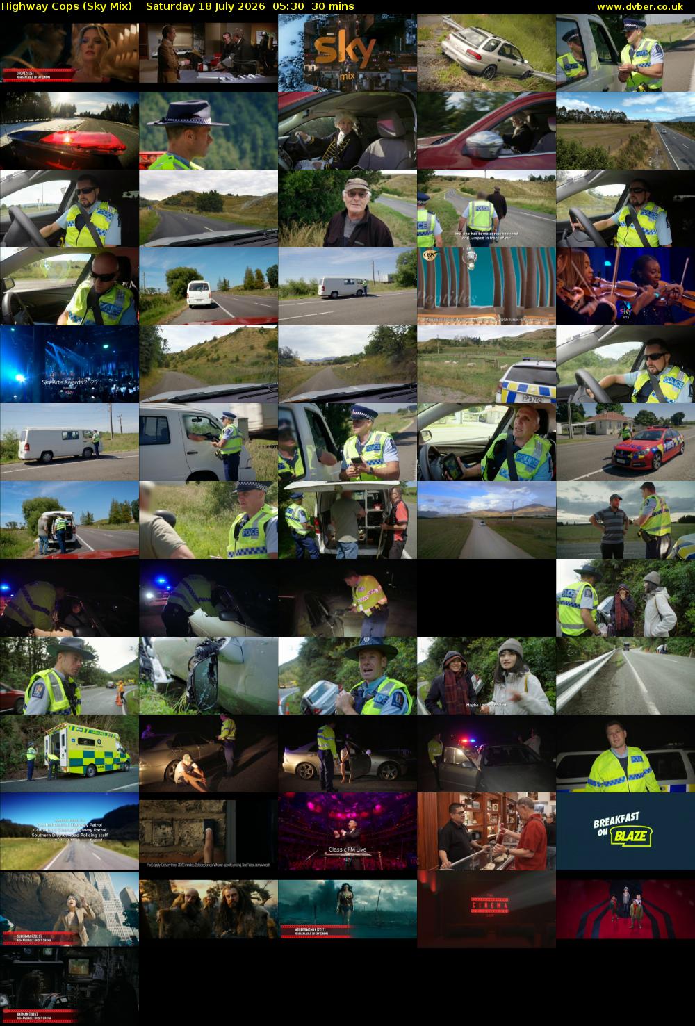 Highway Cops (Sky Mix) Saturday 18 July 2026 05:30 - 06:00