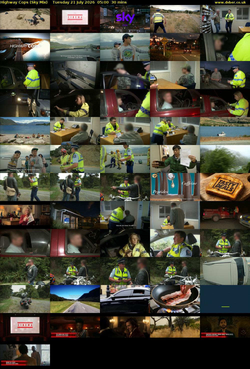 Highway Cops (Sky Mix) Tuesday 21 July 2026 05:00 - 05:30