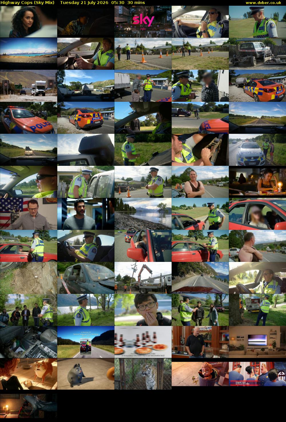 Highway Cops (Sky Mix) Tuesday 21 July 2026 05:30 - 06:00