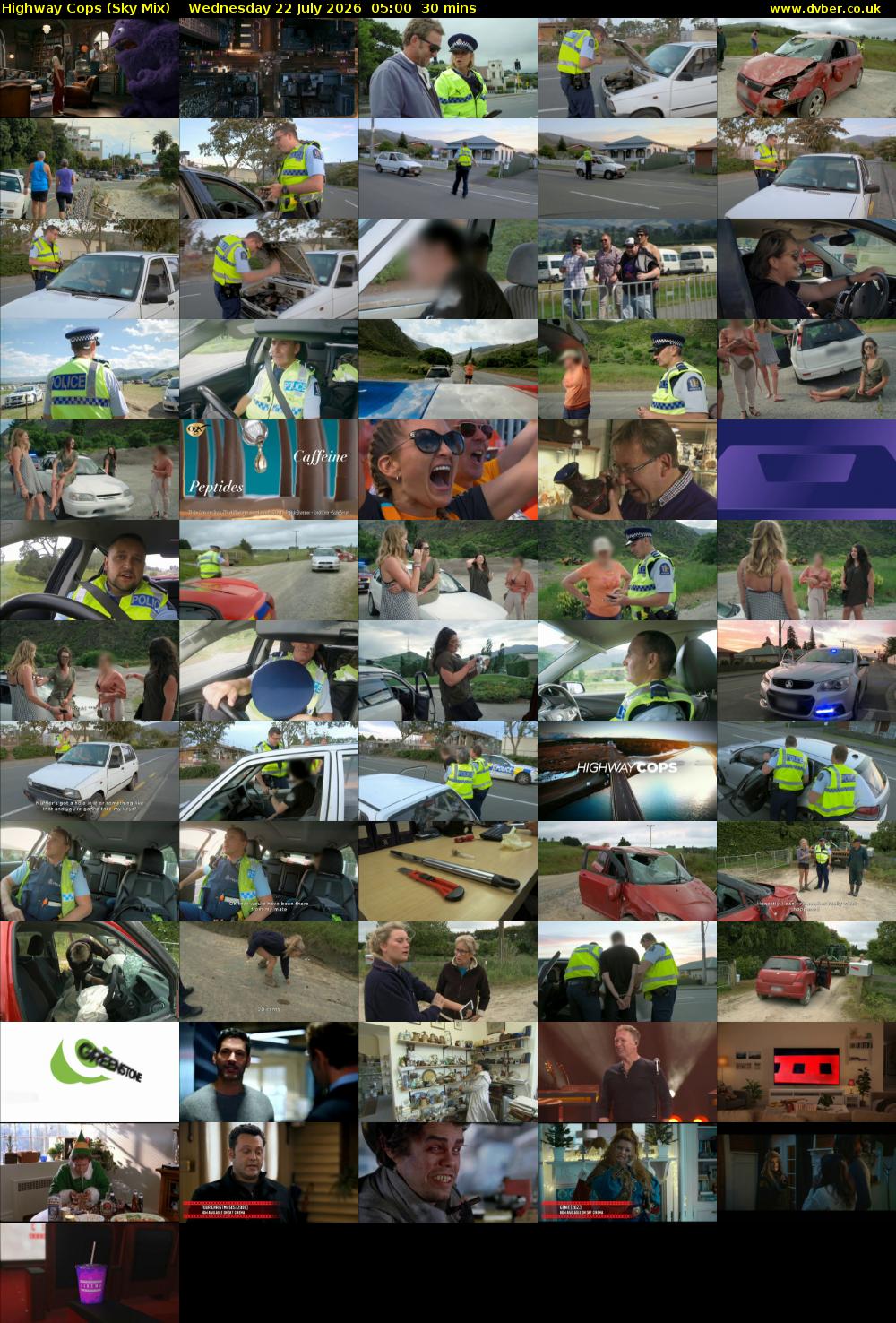 Highway Cops (Sky Mix) Wednesday 22 July 2026 05:00 - 05:30