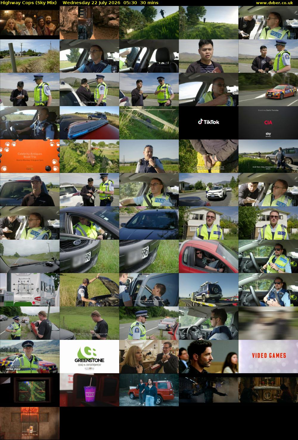 Highway Cops (Sky Mix) Wednesday 22 July 2026 05:30 - 06:00