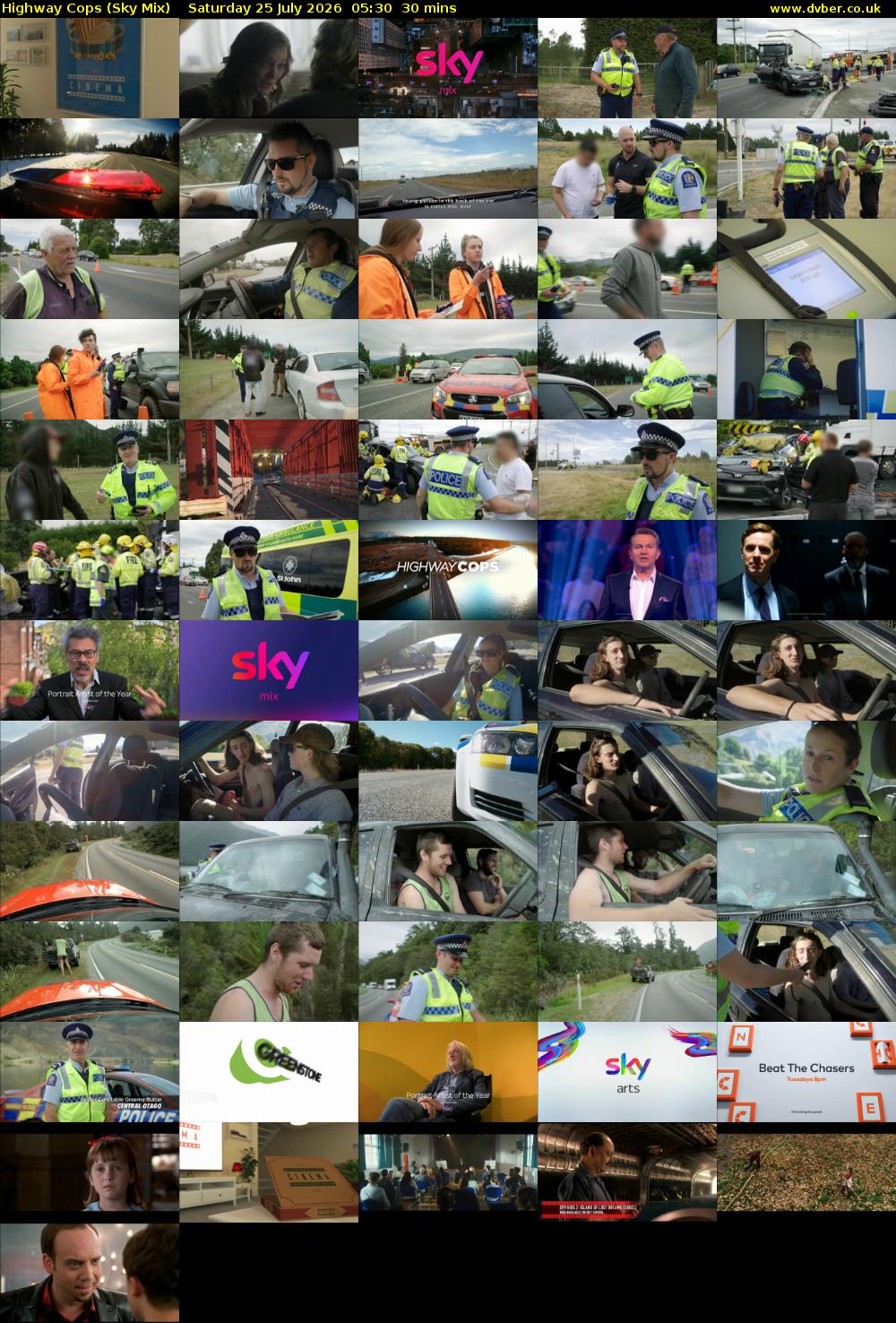 Highway Cops (Sky Mix) Saturday 25 July 2026 05:30 - 06:00