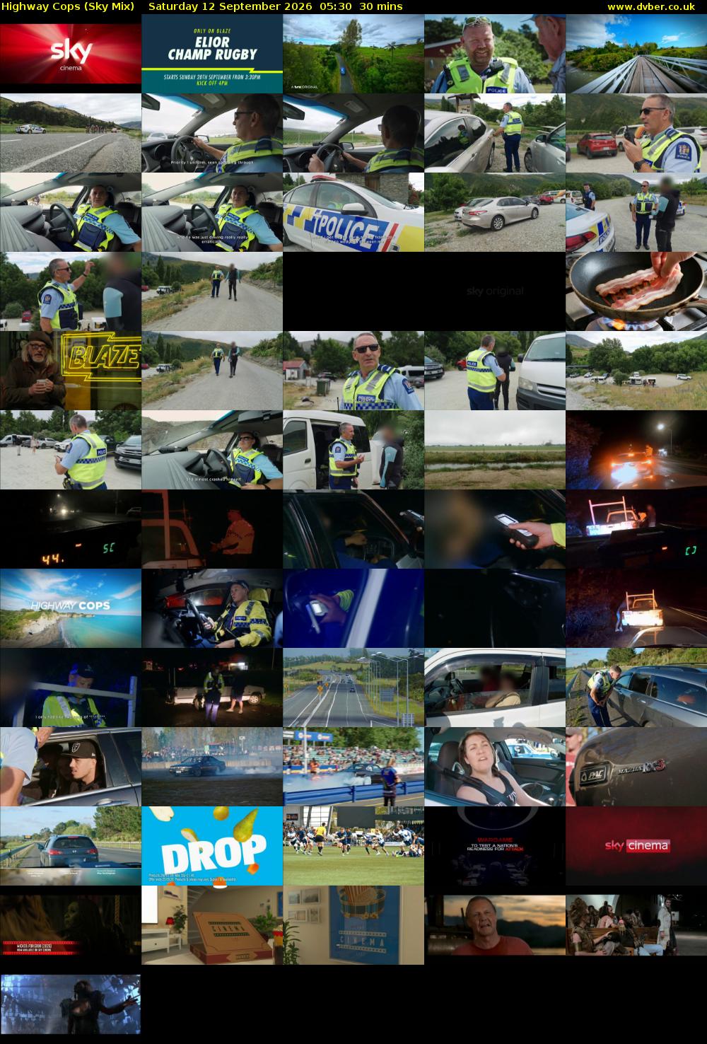 Highway Cops (Sky Mix) Saturday 12 September 2026 05:30 - 06:00