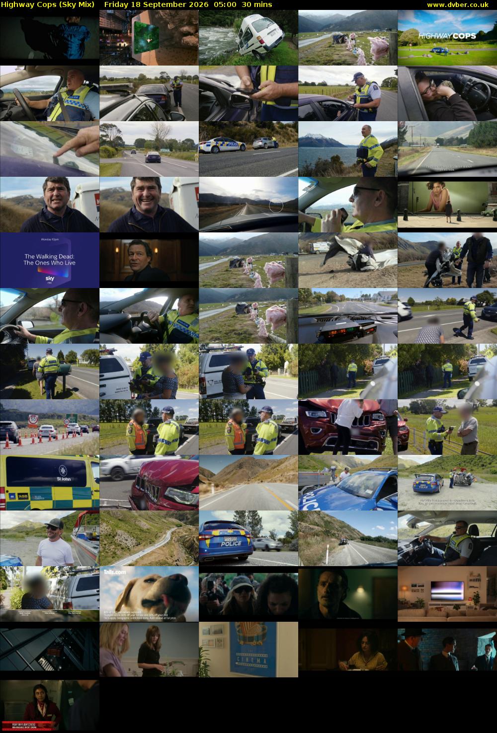 Highway Cops (Sky Mix) Friday 18 September 2026 05:00 - 05:30
