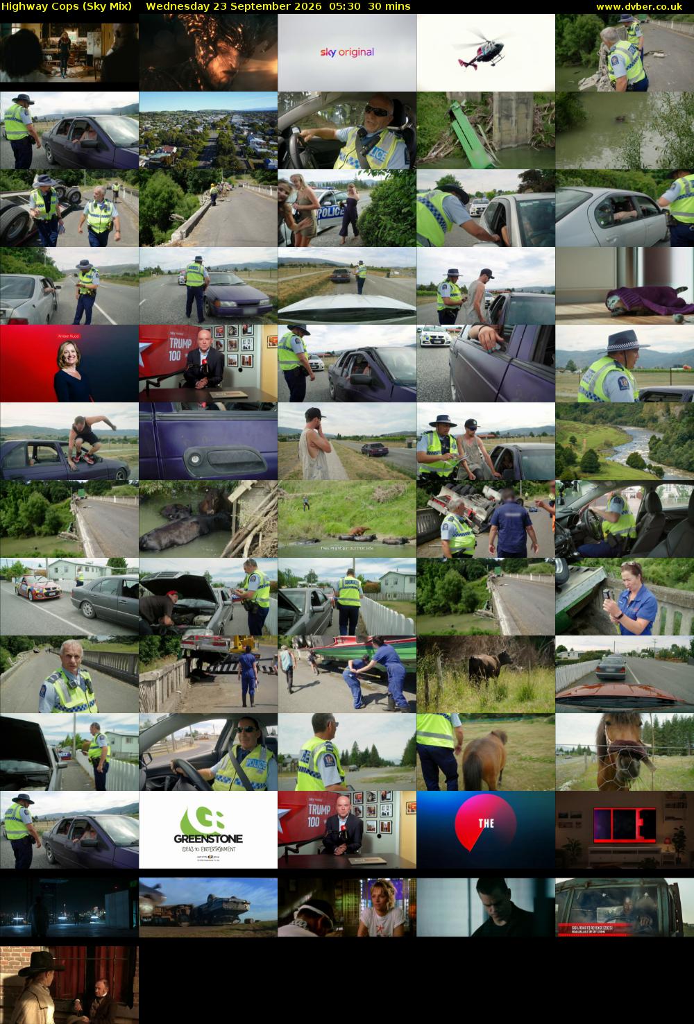 Highway Cops (Sky Mix) Wednesday 23 September 2026 05:30 - 06:00