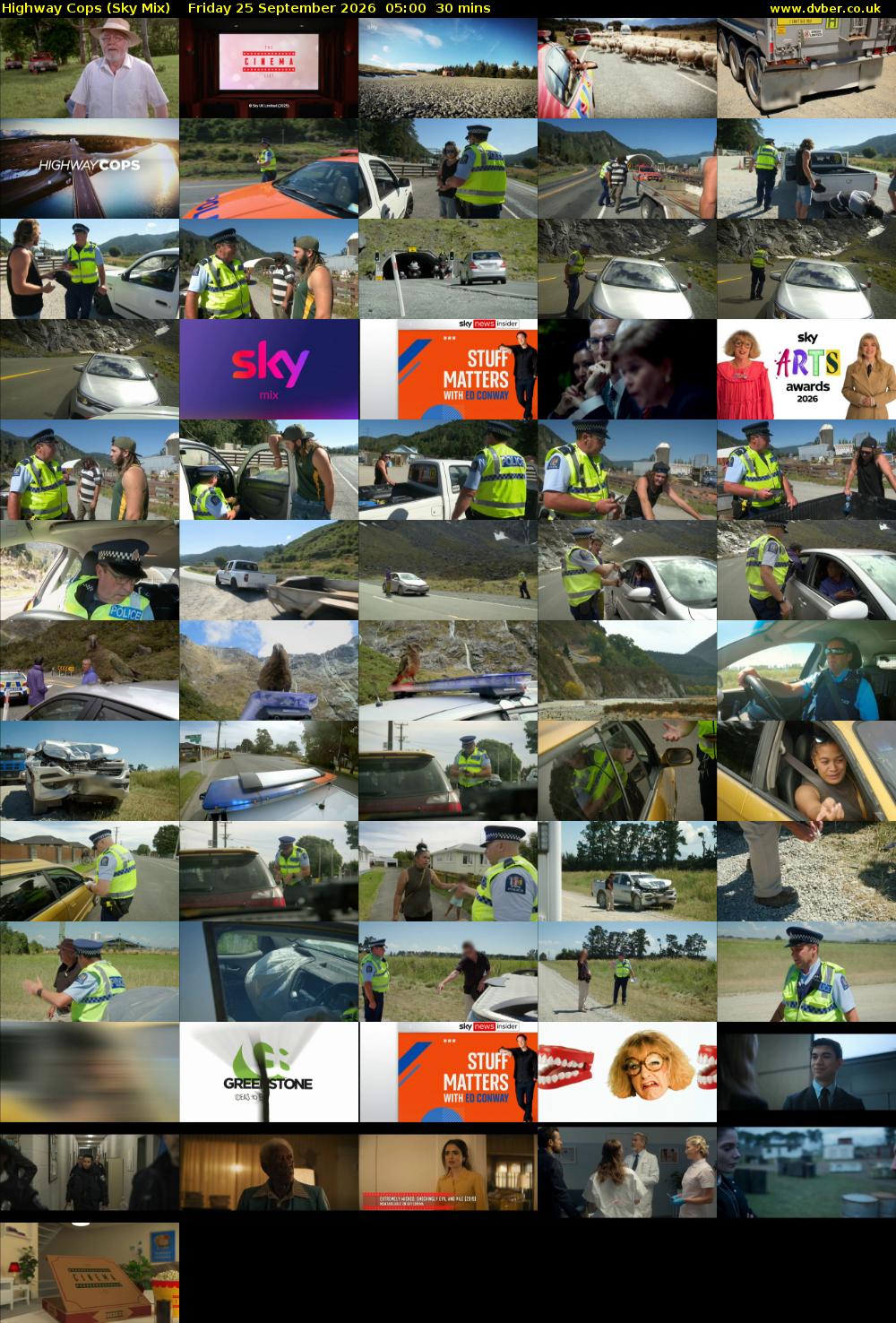 Highway Cops (Sky Mix) Friday 25 September 2026 05:00 - 05:30