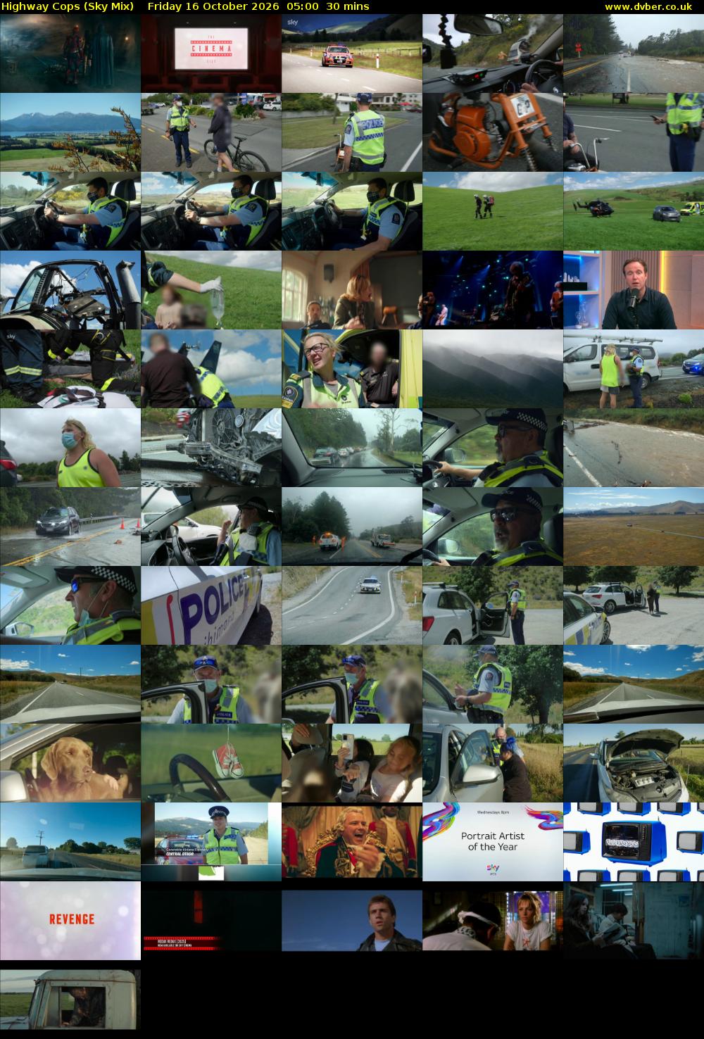 Highway Cops (Sky Mix) Friday 16 October 2026 05:00 - 05:30