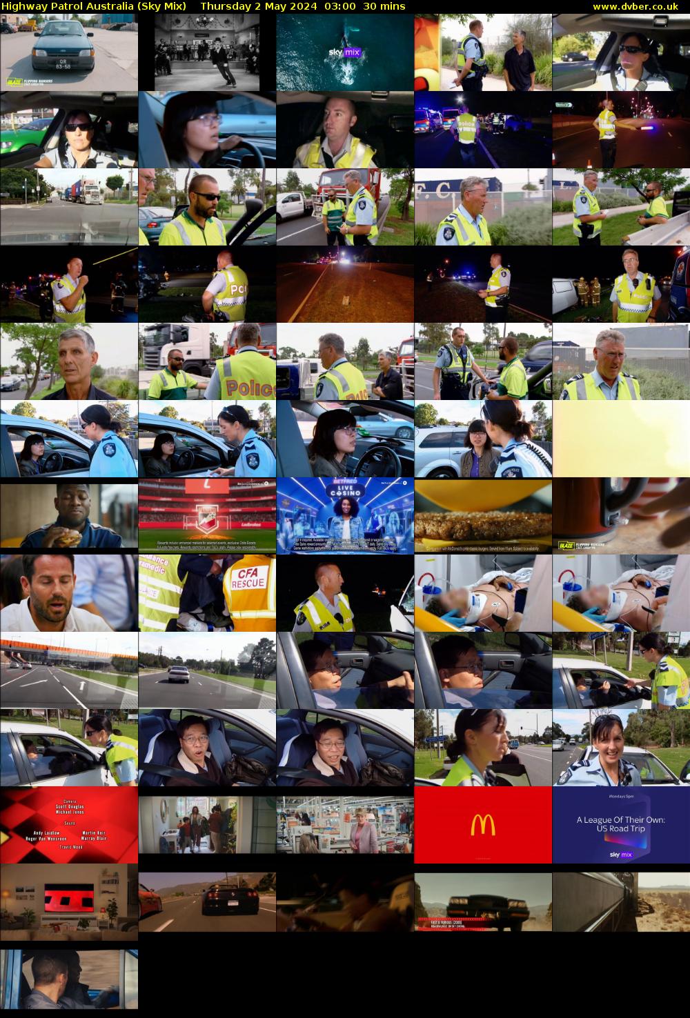 Highway Patrol Australia (Sky Mix) Thursday 2 May 2024 03:00 - 03:30