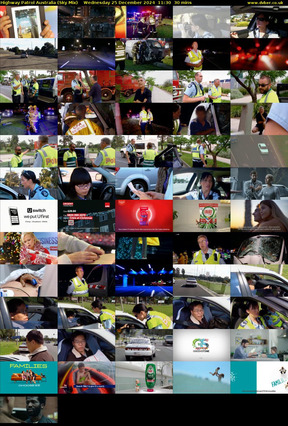 Highway Patrol Australia (Sky Mix) Wednesday 25 December 2024 11:30 - 12:00