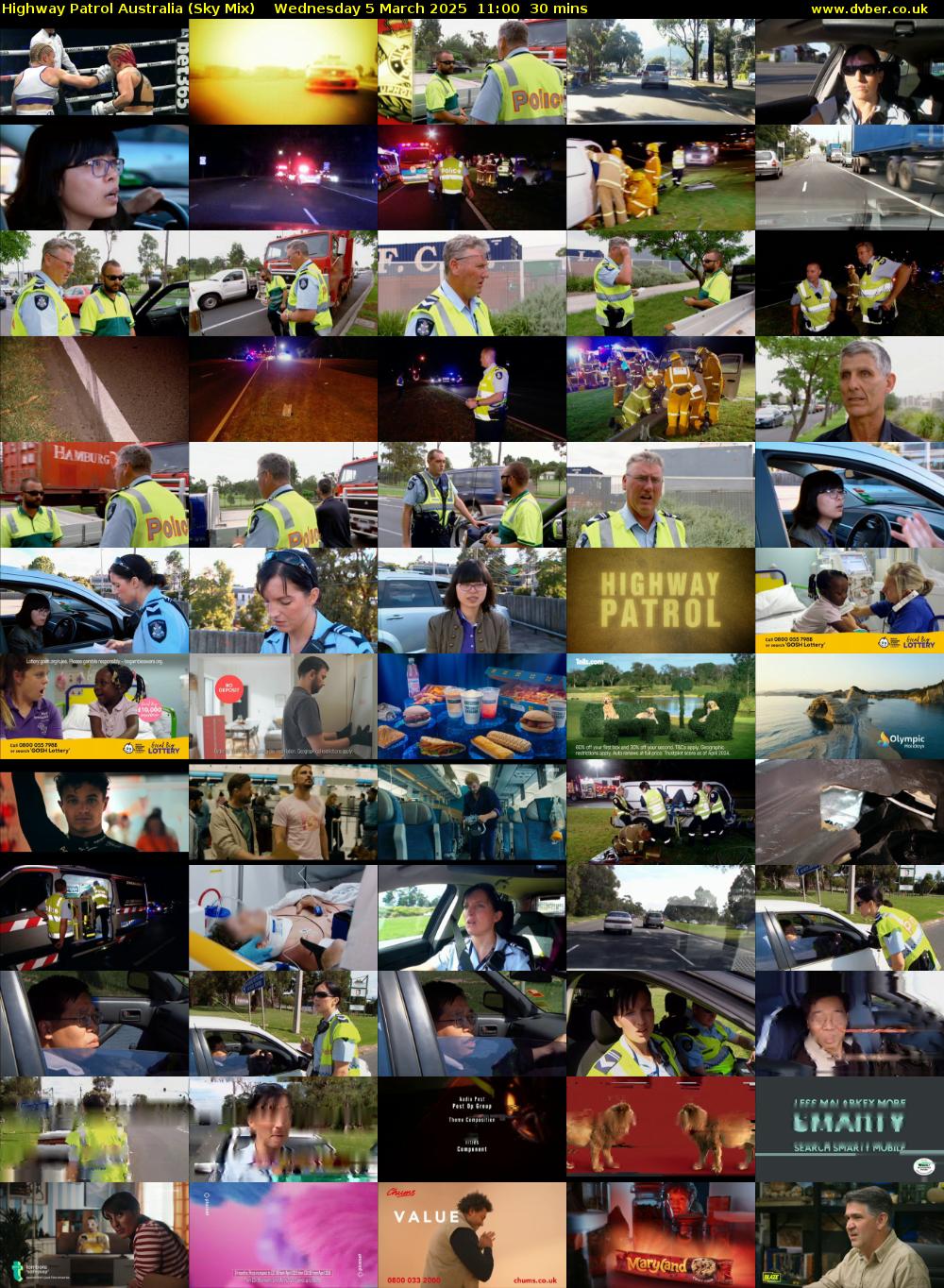 Highway Patrol Australia (Sky Mix) Wednesday 5 March 2025 11:00 - 11:30