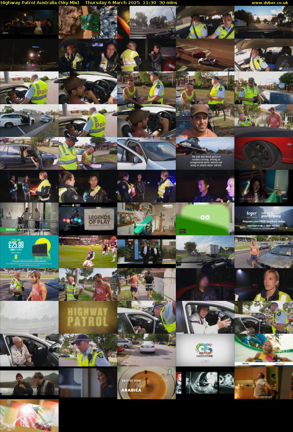 Highway Patrol Australia (Sky Mix) Thursday 6 March 2025 11:30 - 12:00