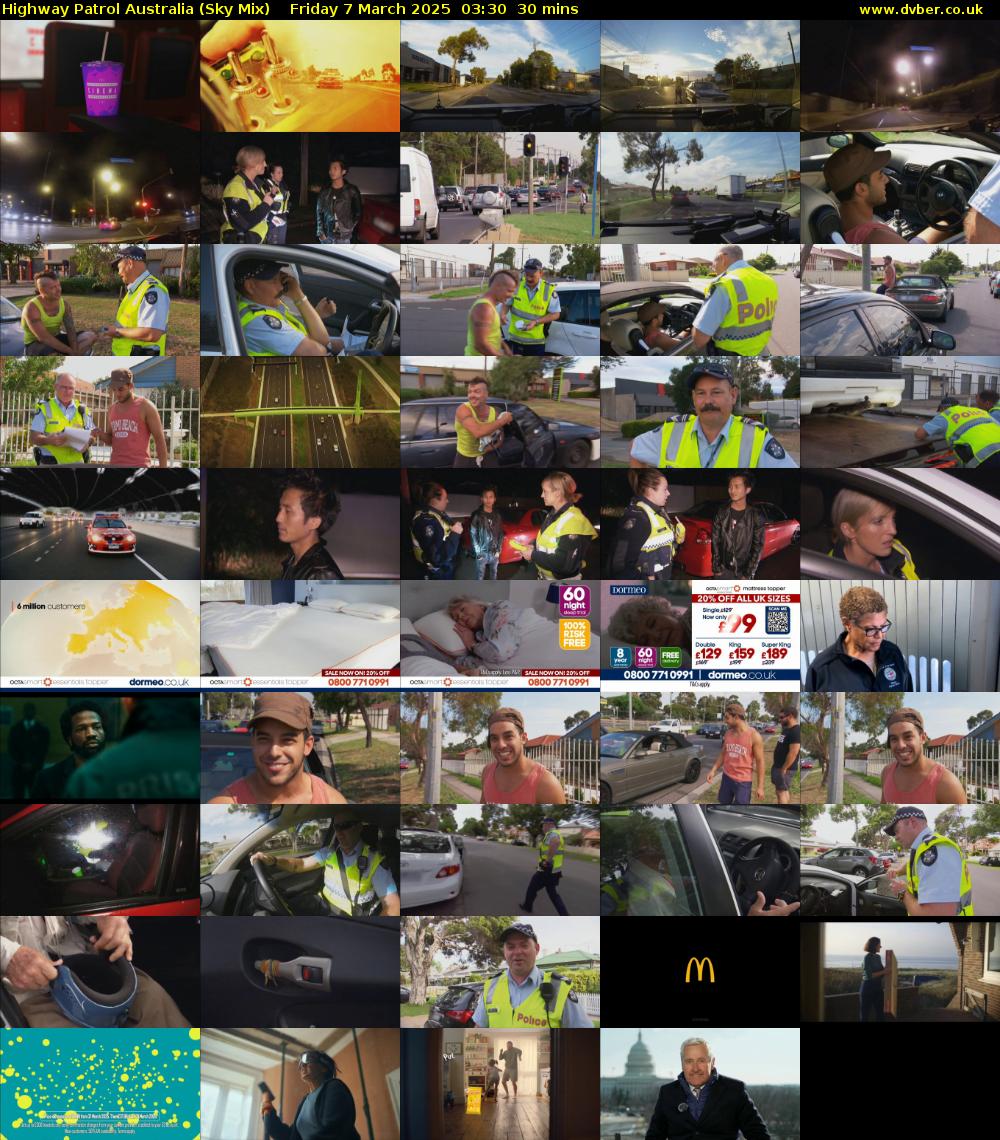 Highway Patrol Australia (Sky Mix) Friday 7 March 2025 03:30 - 04:00